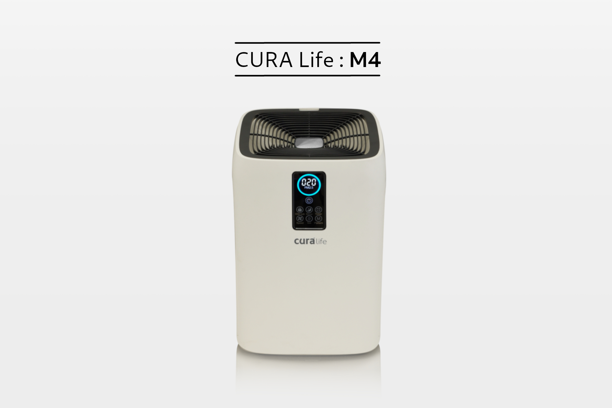 เครื่องฟอกอากาศ กรองดักกำาจัดฝุ่นด้วยระบบ Pre-filter ร่วมด้วยระบบ HEPA filter จึงทำให้สามารถดักจับฝุ่นละอองในอากาศที่มีขนาดเล็กไม่เกิน 25 ไมครอน หรือ PM 2.5 ได้ ดักจับกลิ่นด้วย Activated Carbon ยี่ห้อ CURA Life รุ่น M4